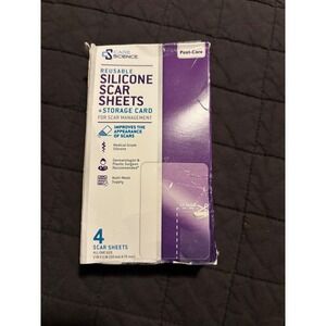 Care Science Reusable Silicone Scar Sheets Scar Management Post Care 4 Sheets